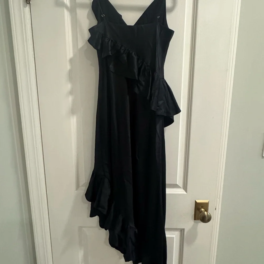 Cami NYC Black Asymmetrical Ruffle Dress - Picture 3 of 5
